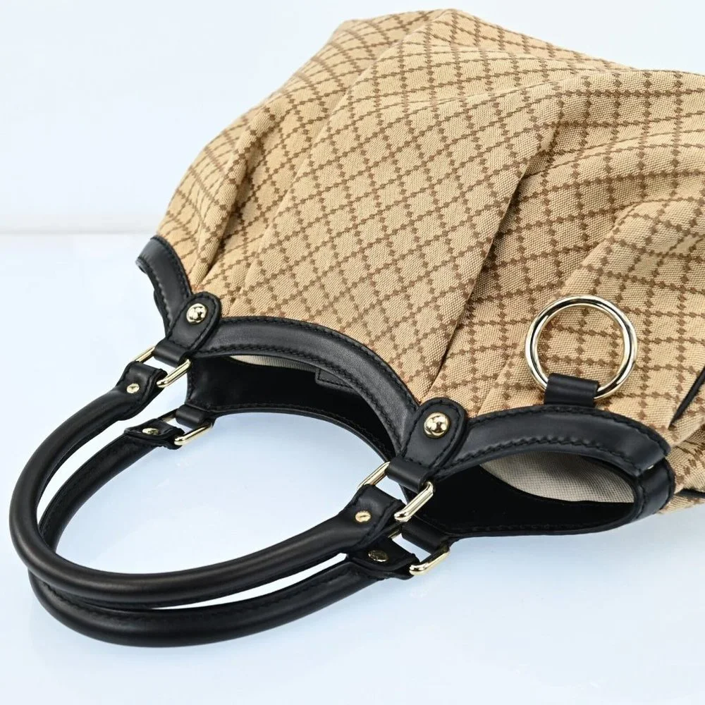 Auth Gucci Sukey Tote Bag Brown Canvas #44960G30B - Picture 4 of 12